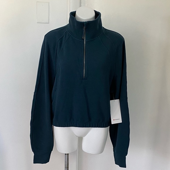 Lululemon - Scuba Cropped 1/2 Zip Funnel Neck *Waffle - NWT - Picture 1 of 9